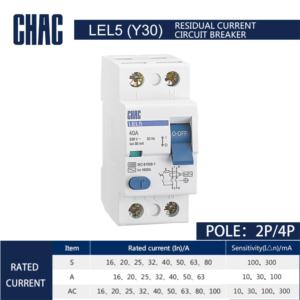 Import LEL5 (Y30) 1kA Residual Current Circuit Breaker from chinese wholesale supplier and manufacturer