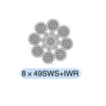 Import linear contact lay wire ropes8*49SWS+IWR from chinese wholesale supplier and manufacturer