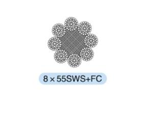 Import linear contact lay wire ropes8*55SWS+FC from chinese wholesale supplier and manufacturer