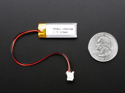 Import Lp401230 105mAh 3.7V Li-poylmer battery for GPS from chinese wholesale supplier and manufacturer