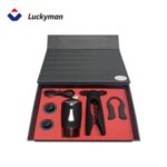 Import Luckyman Hot Sale Automatic Air Pump Wine Accessories With Foil Cutter Vacuum Stopper from chinese wholesale supplier and manufacturer