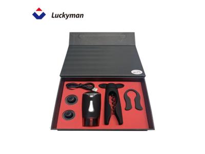 Import Luckyman Hot Sale Automatic Air Pump Wine Accessories With Foil Cutter Vacuum Stopper from chinese wholesale supplier and manufacturer