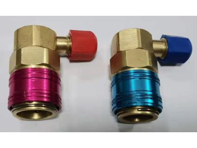 Import LX1306 AC 90° quick coupler set for R1234YF from chinese wholesale supplier and manufacturer