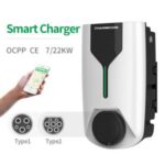 Import Manufacture 7/22 KW Single Gun Smart Wallbox Home Ac Ev Charger for Car from chinese wholesale supplier and manufacturer