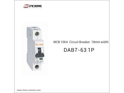 Import MCB 10KA Circuit Breaker 18mm Width from chinese wholesale supplier and manufacturer