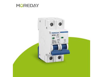 Import MDB1-63 1P 2P 3P 4P 6KA 10A-63A 230V 400V B C curve Electrical Miniature Circuit Breaker from chinese wholesale supplier and manufacturer