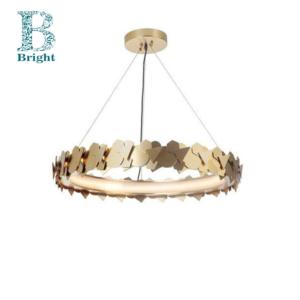 Import Modern light luxury lamp creative bar minimalist Nordic stainless steel circular geometric irregular shape restaurant Chandelier from chinese wholesale supplier and manufacturer