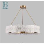 Import Modern Light Luxury Simple Dining Room Mid Century Brass Vintage Pendant Lighting Chandelier Designer Glass Art Living room Round Atmospheric Bar Study Lighting Fixture from chinese wholesale supplier and manufacturer