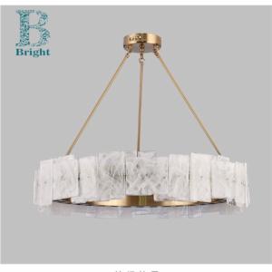 Import Modern Light Luxury Simple Dining Room Mid Century Brass Vintage Pendant Lighting Chandelier Designer Glass Art Living room Round Atmospheric Bar Study Lighting Fixture from chinese wholesale supplier and manufacturer
