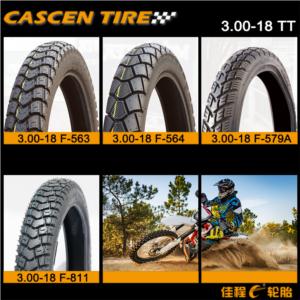 Import Motorcycle tire/tyre 3.00-18 、2.75-18、3.25-18、3.50-18、2.50-18 TT/TLCASCEN from chinese wholesale supplier and manufacturer