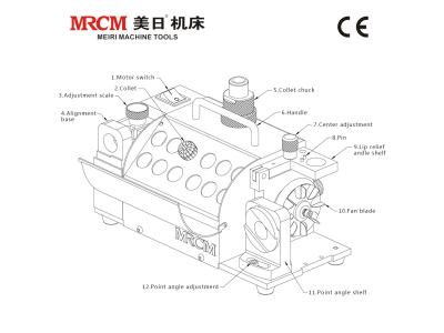Import MRCM MR-13A 3- 13mm Easy Operating High Precision Industrial Drill Bit Grinder For Normal from chinese wholesale supplier and manufacturer