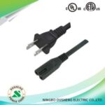 Import NEMA 1-15P US plug to IEC 320 C7 Power Cord Notebook（general&polarized） from chinese wholesale supplier and manufacturer