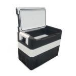 Import New 45L car fridge camping cooler dc 12v car portable fridge freezer refrigerator electric from chinese wholesale supplier and manufacturer
