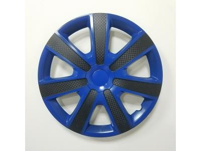 Import New Bi-Color PP/ABS carbon fiber 13 14 15 inch Black and Blue Car Wheel Center Rims , from chinese wholesale supplier and manufacturer