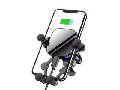 Import New car wireless charger 15W fast charge QI wireless charger auto-sensing phone holder from chinese wholesale supplier and manufacturer