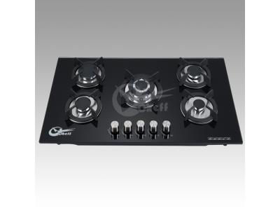 Import Newest Hot selling Tempered glass built in gas stove gas hob 5 burner from chinese wholesale supplier and manufacturer