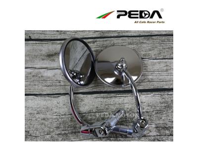 Import PEDA 2018 Cafe racer parts vintage mirror Round stainless steel motorcycle vintage sidevie from chinese wholesale supplier and manufacturer