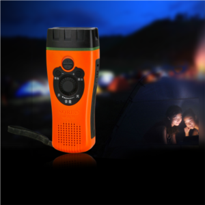Import Portable Outdoor Hand Crank FM Radio Torch from chinese wholesale supplier and manufacturer