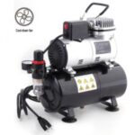 Import Professional Upgraded Piston Airbrush Compressor with Motor Cool Down Fan ABPST08 Oil-Less Quiet Airbrush Compressor with 3L Tank from chinese wholesale supplier and manufacturer