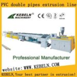 Import PVC two pipes extrusion line from chinese wholesale supplier and manufacturer
