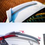 Import refitted led taillights car spoilers with lamp from chinese wholesale supplier and manufacturer