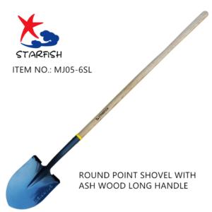 Import ROUND SHOVEL WITH ASH WOOD LONG HANDLE from chinese wholesale supplier and manufacturer