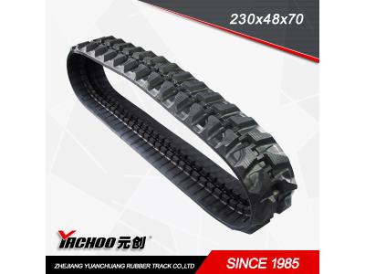 Import Rubber Products rubber tracks for excavator,small robot rubber tracks 230x48x70 from chinese wholesale supplier and manufacturer