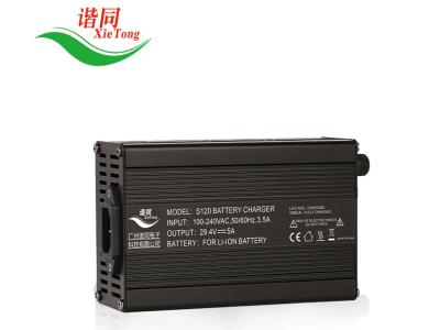 Import S120 8S 29.2V 4A LiFePO4 CE certification battery charger for E-bike/Motorcycle/Scooter from chinese wholesale supplier and manufacturer