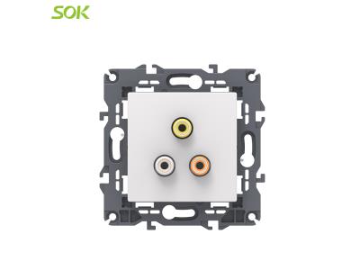 Import S81 RCA Power Outlet from chinese wholesale supplier and manufacturer