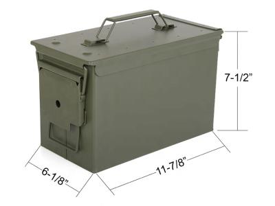 Import Safewell AMMO 50 Caliber 8.6 L Metal Iron Bullet Box Ammo Case from chinese wholesale supplier and manufacturer