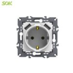 Import Schuko power socket with double USB port 3.1A 16A with Screw Terminal from chinese wholesale supplier and manufacturer