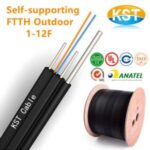 Import Self supporting FTTH drop cable outdoor fibra optica cabo 1 2 4 6 8 12 hilos Anatel from chinese wholesale supplier and manufacturer