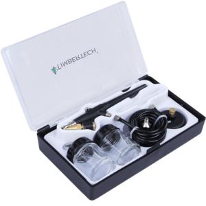 Import Single-Action airbrush kit ABPST02 with hose jars cups from chinese wholesale supplier and manufacturer