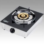 Import Single burner tempered glass brass cap ABS knob gas stove from chinese wholesale supplier and manufacturer
