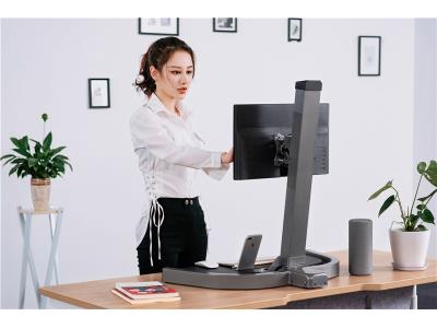 Import Single Display Height Adjustable Monitor Lifted Stand for 13”-32” Monitor screens-HDWG00 from chinese wholesale supplier and manufacturer