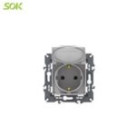 Import Single Schuko Power Outlet w/Lid from chinese wholesale supplier and manufacturer
