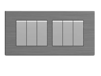 Import Six Gang One Way Light Switch-Stainless Steel from chinese wholesale supplier and manufacturer