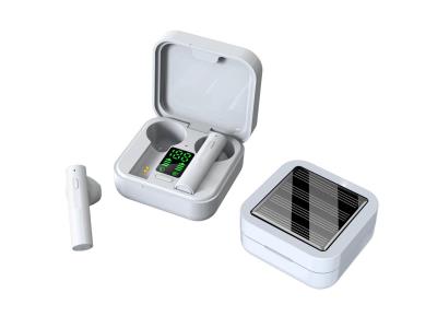 Import Solar charging Mini Bluetooth 5.0 digital display Bluetooth earphone from chinese wholesale supplier and manufacturer