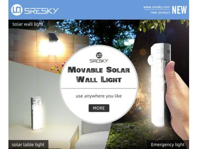 Import SRESKY new design 3 in 1 portable solar light,exterior wall light ,outdoor emergency lamp from chinese wholesale supplier and manufacturer