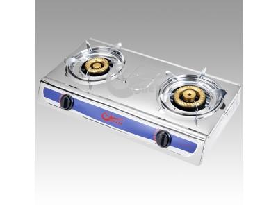 Import Stainless steel double burner OEM manfacturer gas stove from chinese wholesale supplier and manufacturer