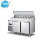 Import Static Fan Air Cooling Chiller Restaurant Pizza Table Refrigerator Freezer from chinese wholesale supplier and manufacturer