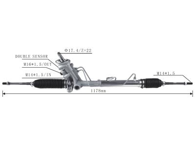 Import Steering Rack for VW Polo Double Sensors/Skoda Fabia from chinese wholesale supplier and manufacturer