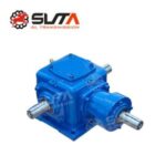 Import T series construction machinery parts gearbox agricultural spira bevel gearbox from chinese wholesale supplier and manufacturer