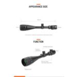 Import Tactical 6-24×50 AOE Red & Green Illuminated Dot Rifle Scope from chinese wholesale supplier and manufacturer