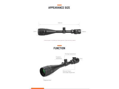 Import Tactical 6-24×50 AOE Red & Green Illuminated Dot Rifle Scope from chinese wholesale supplier and manufacturer