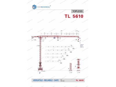 Import TL5610 TOPLESS TOWER CRANE from chinese wholesale supplier and manufacturer