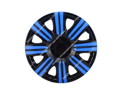 Import Toplead ABS/ PP Bi-color Car wheel Center Cover, Anti-wear Black and Blue Car Hubcaps from chinese wholesale supplier and manufacturer