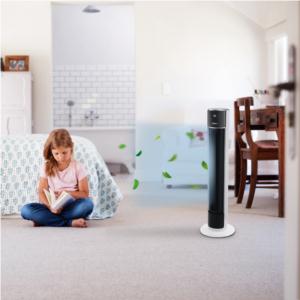 Import Tower Fan LED Bladeless household circulation vertical floor fan from chinese wholesale supplier and manufacturer