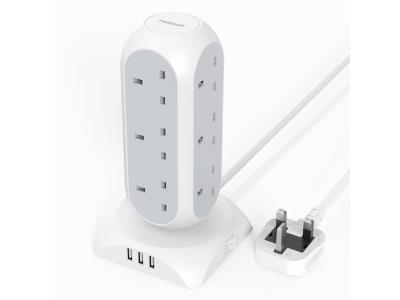 Import TPS02-UK-GR POWER STRIP TOWER from chinese wholesale supplier and manufacturer