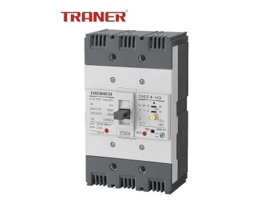 Import TREF4 250A 3 Poles Moulded Case Circuit Breaker Type ELCB with Groud Fault Protection from chinese wholesale supplier and manufacturer